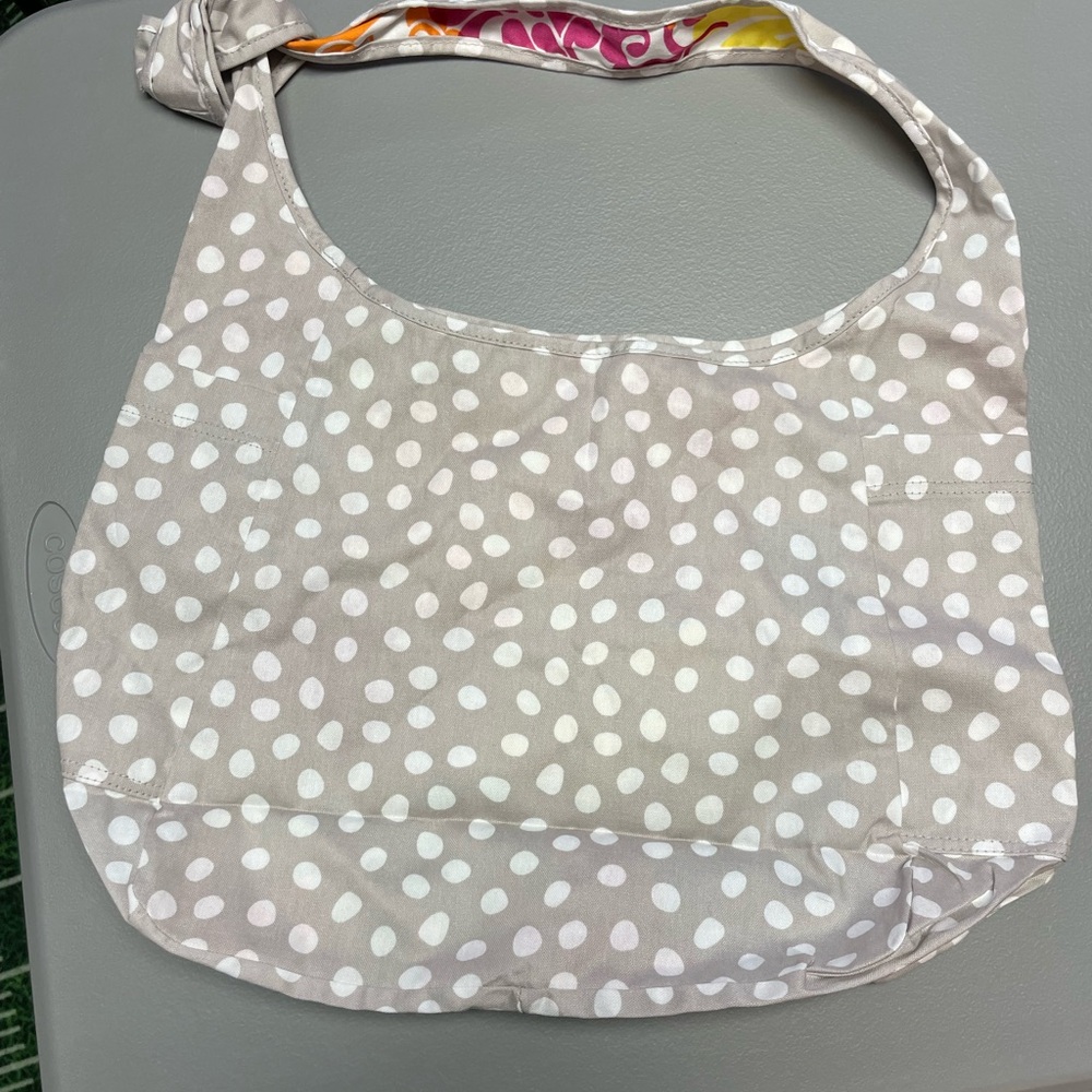 Thirty-One Beige Polka Dot Shoulder Bag - Picture 4 of 4